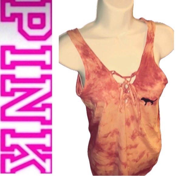 VS PINK Acid WashTank 🩷 - Picture 1 of 15